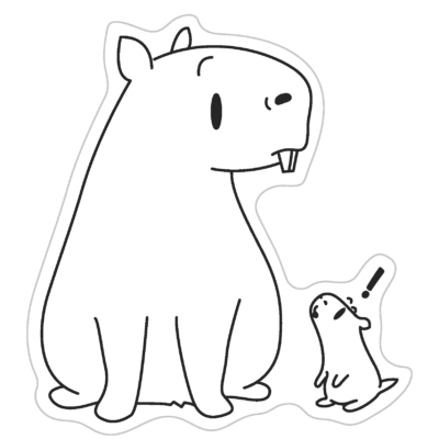 Kapybara-värityskuva.