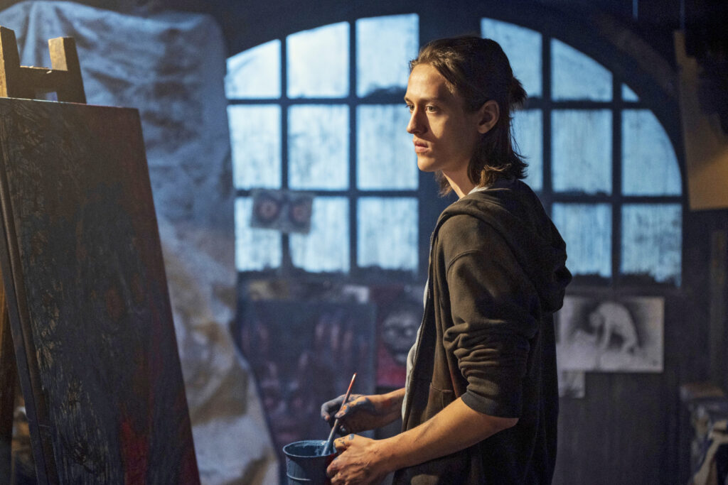 Xavier Thorpe pitää maalaamisesta. Kuva: Netflix.